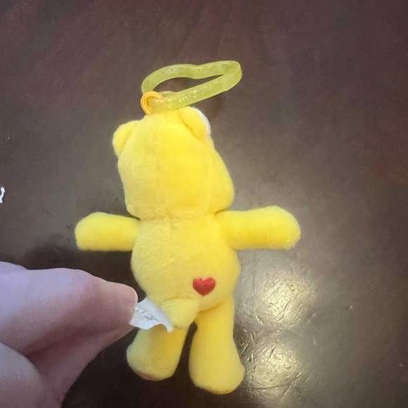 Care Bears Yellow Funshine Bear with Clip, Burger King Kid Meal Toy - Picture 2 of 6